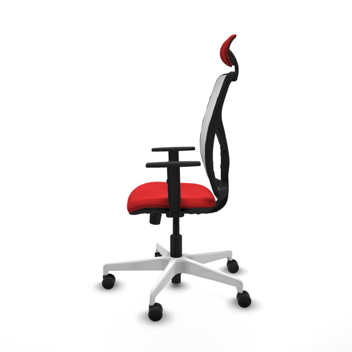 PIQUERAS Y CRESPO Silla de oficina Motilla Rojo y Blanco