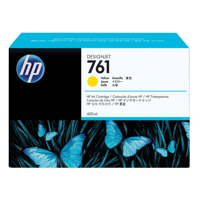 HP Cartucho de tinta DesignJet 761 Amarillo 400ml CM992A