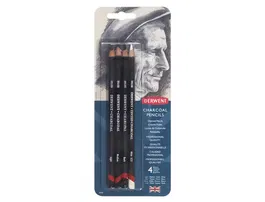 Derwent Lápiz Carboncillo Blister 4 Unidades