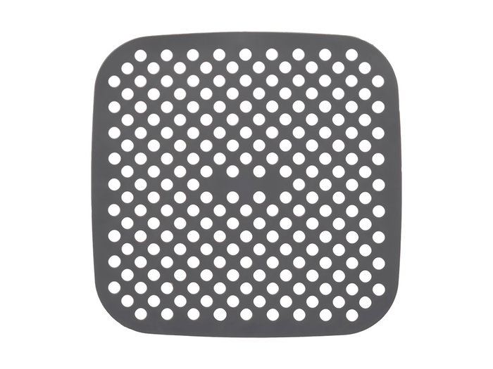 Kinvara Rejilla Cuadrada Freidora Aire Silicona Gris 21x21x0.5 cm (Set de 48)
