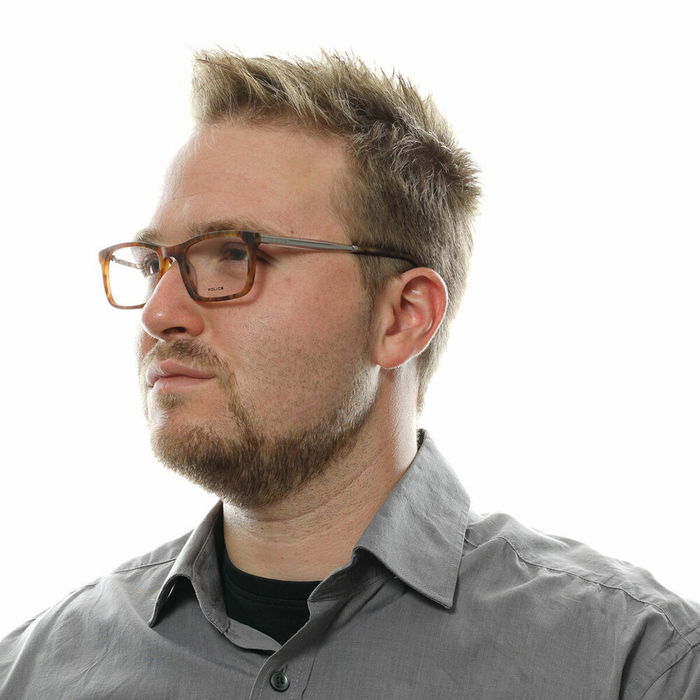 Montura de Gafas Hombre Police VPL262N52763M Naranja Ø 52 mm Montura de Gafas Hombre Police VPL262N52763M Naranja Ø 52 mm