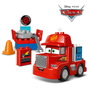 LEGO 10417 Duplo Disney Pixar Cars Mack El Transportista y Rayo McQueen Set de Construcción Parada en Boxes Juguete +2 años