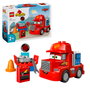 LEGO 10417 Duplo Disney Pixar Cars Mack El Transportista y Rayo McQueen Set de Construcción Parada en Boxes Juguete +2 años