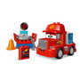 LEGO 10417 Duplo Disney Pixar Cars Mack El Transportista y Rayo McQueen Set de Construcción Parada en Boxes Juguete +2 años