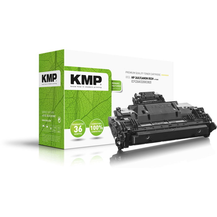 KMP H-T245X Tóner Negro para HP CF226X y Canon 052H KMP H-T245X Tóner Negro para HP CF226X y Canon 052H