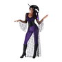 My Other Me Disfraz Bruja Del Aquelarre Morada Sombrero Top Con Cola Corpiño Y Mallas Talla L