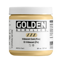 Golden Colores Acrílicos Heavy Body Oro Iridiscente (Fino) 237 ml