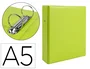 Liderpapel Carpeta de 2 anillas 40 mm redondas A5 verde