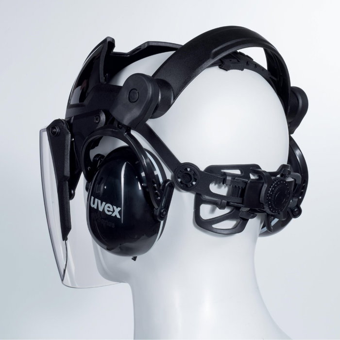 uvex pheos faceguard PC Visier Negro