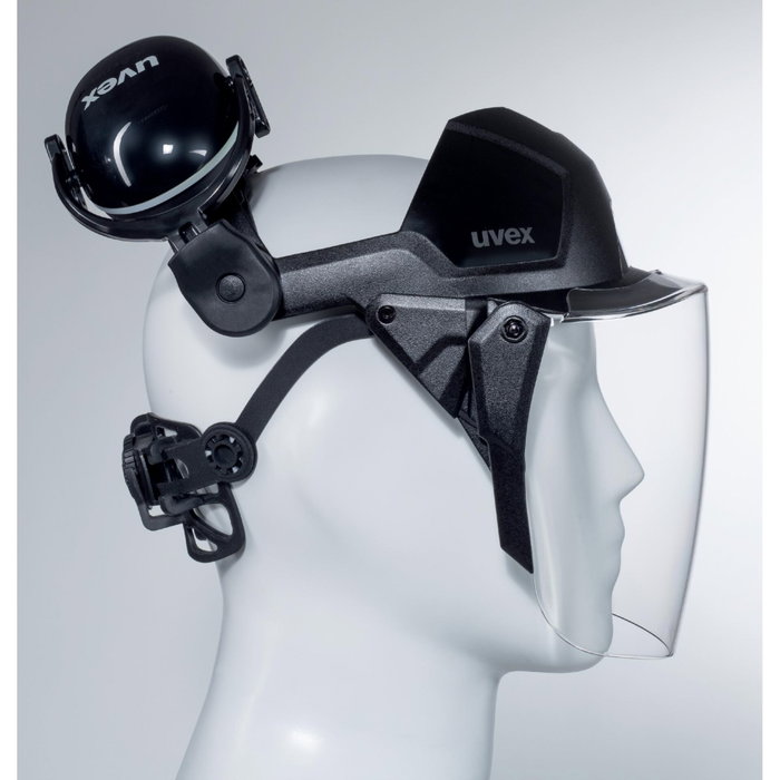 uvex pheos faceguard PC Visier Negro