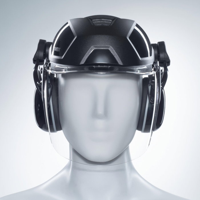 uvex pheos faceguard PC Visier Negro