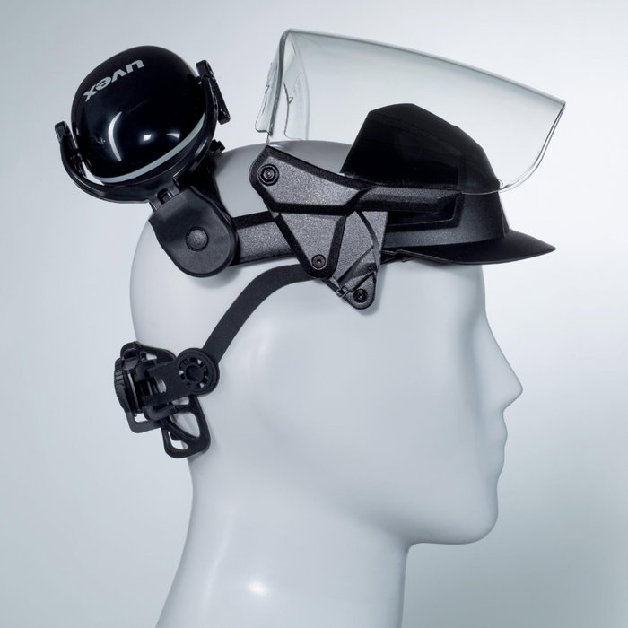 uvex pheos faceguard PC Visier Negro