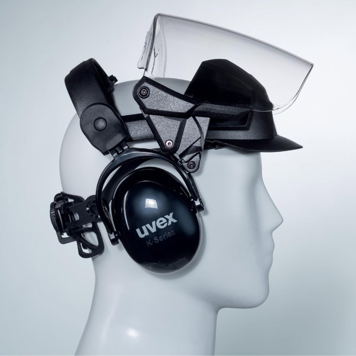 uvex pheos faceguard PC Visier Negro