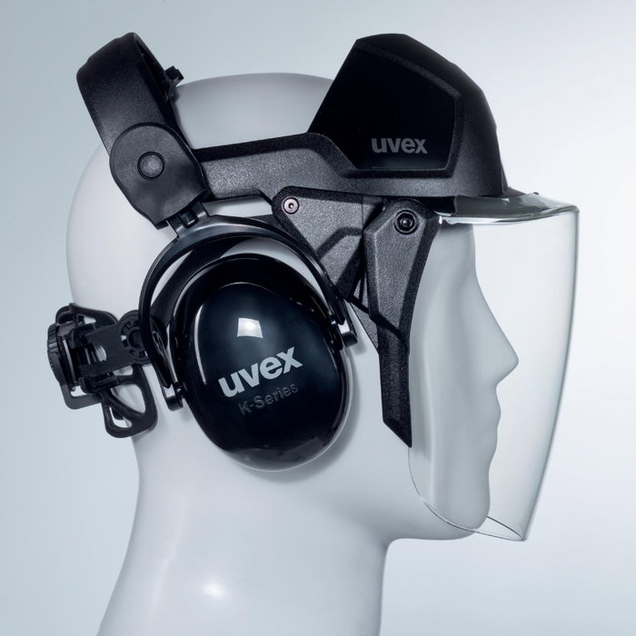 uvex pheos faceguard PC Visier Negro