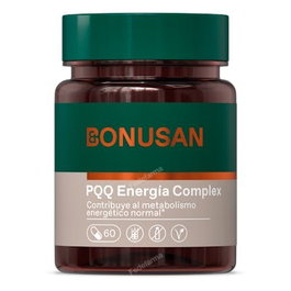 BONUSAN Pqq Energia Complex 60 Cápsulas con PQQ y Vitamina B12 para Energía y Reducción del Cansancio