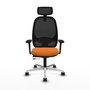 PIQUERAS Y CRESPO Silla de oficina Cilanco Naranja y Negro
