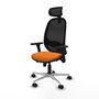 PIQUERAS Y CRESPO Silla de oficina Cilanco Naranja y Negro