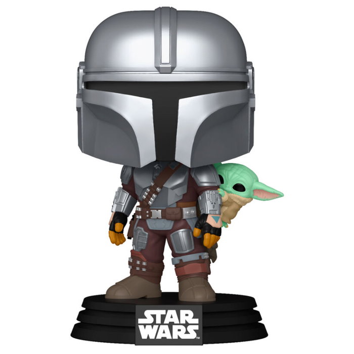 Funko Pop! Star Wars The Mandalorian with Grogu (On Back)