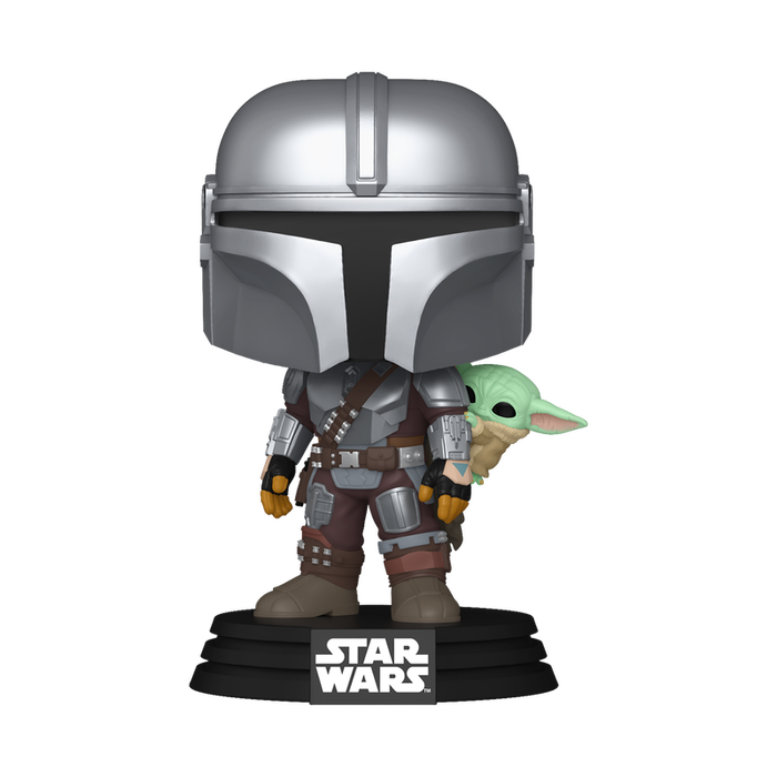 Funko Pop! Star Wars The Mandalorian with Grogu (On Back)