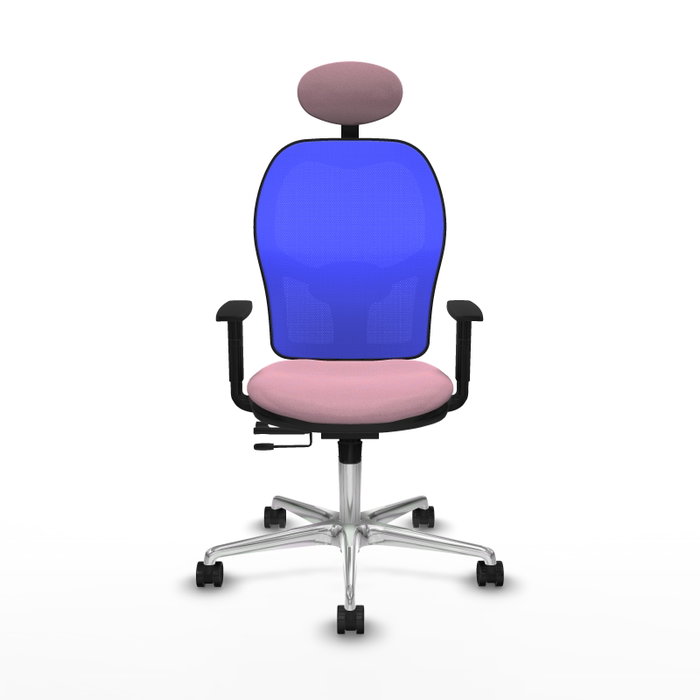 PIQUERAS Y CRESPO Silla de oficina Jorquera con mecanismo Sincro/Traslack Rosa y Azul PIQUERAS Y CRESPO Silla de oficina Jorquera con mecanismo Sincro/Traslack Rosa y Azul