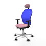 PIQUERAS Y CRESPO Silla de oficina Jorquera con mecanismo Sincro/Traslack Rosa y Azul