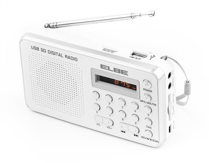Elbe RF-49 Radio Digital FM Lector MP3 USB Batería Recargable Elbe RF-49 Radio Digital FM Lector MP3 USB Batería Recargable