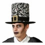 Atosa Sombrero de Copa Negro con Calaveras (33 cm) de Calavera