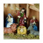 Nacimiento de belén con 8 figuras y musgo