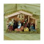 Nacimiento de belén con 8 figuras y musgo