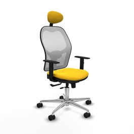 PIQUERAS Y CRESPO Silla de oficina Jorquera Amarillo/Blanco
