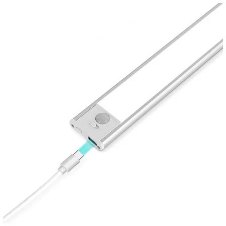 Muvit Barra de luz magnética con sensor de movimiento Miocab003, 3 modos de luz con batería, blanca