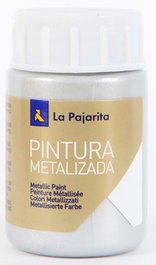 La Pajarita Pintura Metalizada ME-01 35 mL Plata