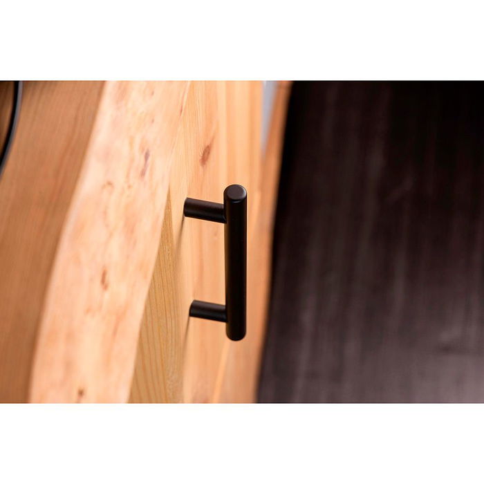 Rei Tiradores de mueble tipo asa acero inoxidable negro mate 4 unidades entrepuntos 96mm mod. 891h