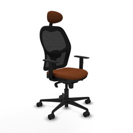 PIQUERAS Y CRESPO Silla de oficina Jorquera Marrón y Negro