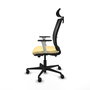 PIQUERAS Y CRESPO Silla de oficina Haches con mecanismo Sincro/Traslack, Crema y Negro