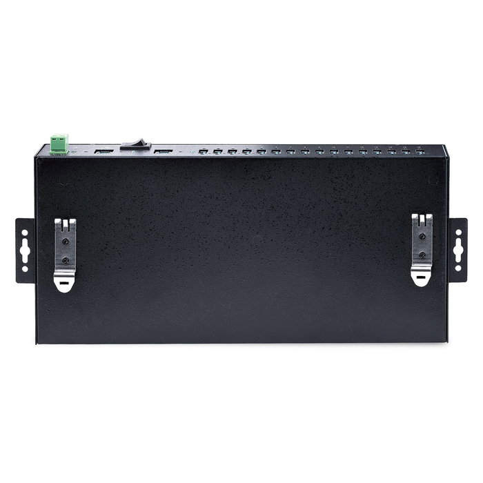 StarTech.com 5G16AINDS-USB-A-HUB Hub Industrial USB de 16 Puertos 3.2 Gen 1 (5 Gbps) - Conmutador de Host Dual, Montaje DIN/Rack/Superficie, Carga BC 1.2, 120W