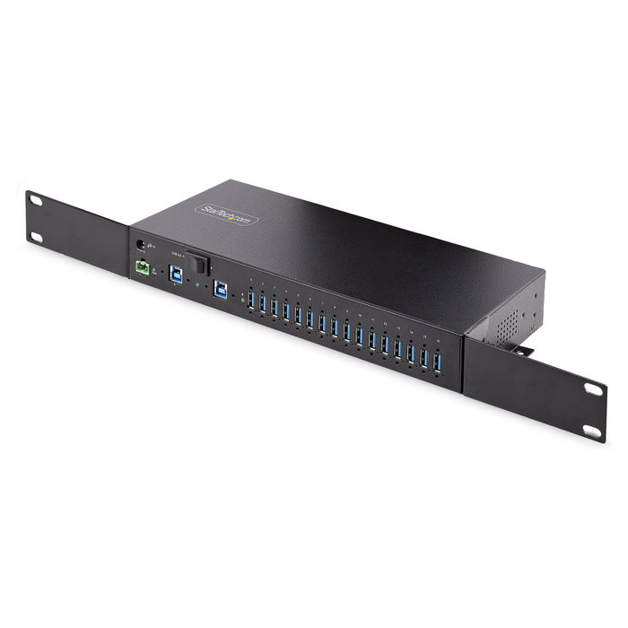 StarTech.com Hub Industrial 16 Puertos USB 3.2 Gen 1 Negro