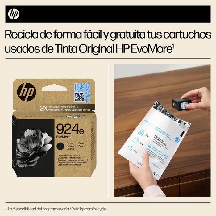 HP 924e EvoMore Cartucho de Tinta Negro para OfficeJet Pro 8120/8130