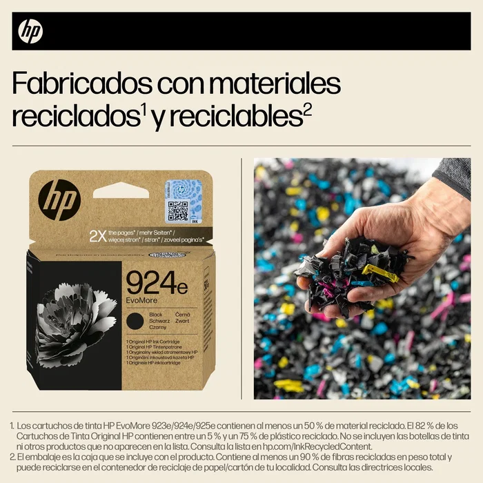 HP 924e EvoMore Cartucho de Tinta Negro para OfficeJet Pro 8120/8130
