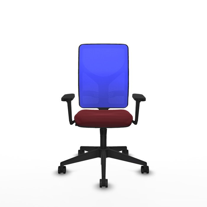 PIQUERAS Y CRESPO Silla de oficina Motilla con mecanismo Sincro, Granate y Azul PIQUERAS Y CRESPO Silla de oficina Motilla con mecanismo Sincro, Granate y Azul