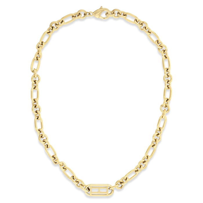 Tommy Hilfiger Collar de Acero Inoxidable Dorado Tommy Hilfiger Collar de Acero Inoxidable Dorado