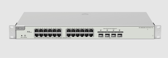 Ruijie Networks RG-NBS3200-24GT4XS-P-V2 Switch Gestionado L2+ Gigabit Ethernet 24 Puertos PoE Gris Ruijie Networks RG-NBS3200-24GT4XS-P-V2 Switch Gestionado L2+ Gigabit Ethernet 24 Puertos PoE Gris