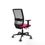 PIQUERAS Y CRESPO Silla de oficina Haches Rosa con respaldo Gris