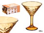 Vivalto Copa Troquelada Martini 220ml Ambar 11.5x14.5x11.5 cm (Set de 24)