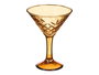 Vivalto Copa Troquelada Martini 220ml Ambar 11.5x14.5x11.5 cm (Set de 24)