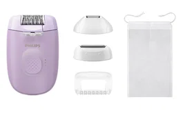 Philips Depiladora Serie 4000 BRE257/00 Púrpura con Accesorios
