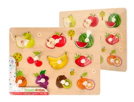 Imaginovo Puzle Infantil de Madera Frutas +18 Meses 10 Piezas 30x22.5x1.5cm