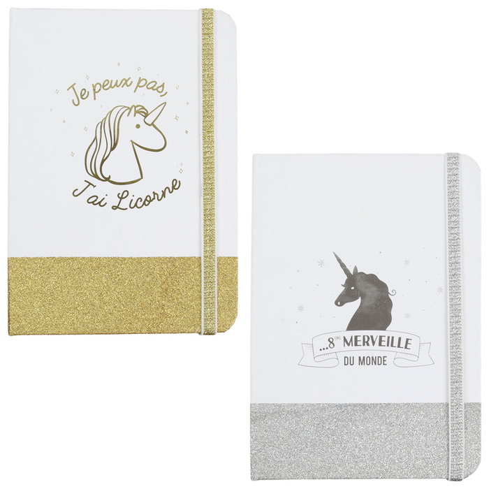 Home Deco Factory Libreta DIN A5 Unicornio Brillante Home Deco Factory Libreta DIN A5 Unicornio Brillante