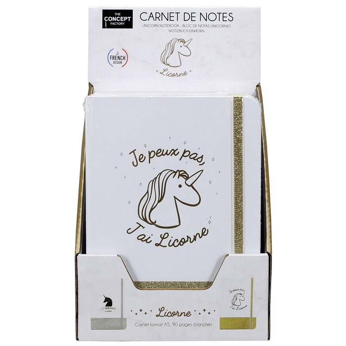 Home Deco Factory Libreta DIN A5 Unicornio Brillante Home Deco Factory Libreta DIN A5 Unicornio Brillante