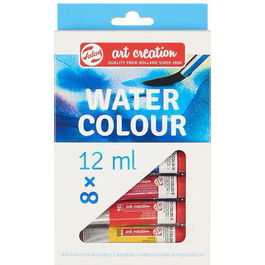 Talens Set De Acuarelas Art Creation Tubo 12 mL Estuche Con 8 Colores Surtidos